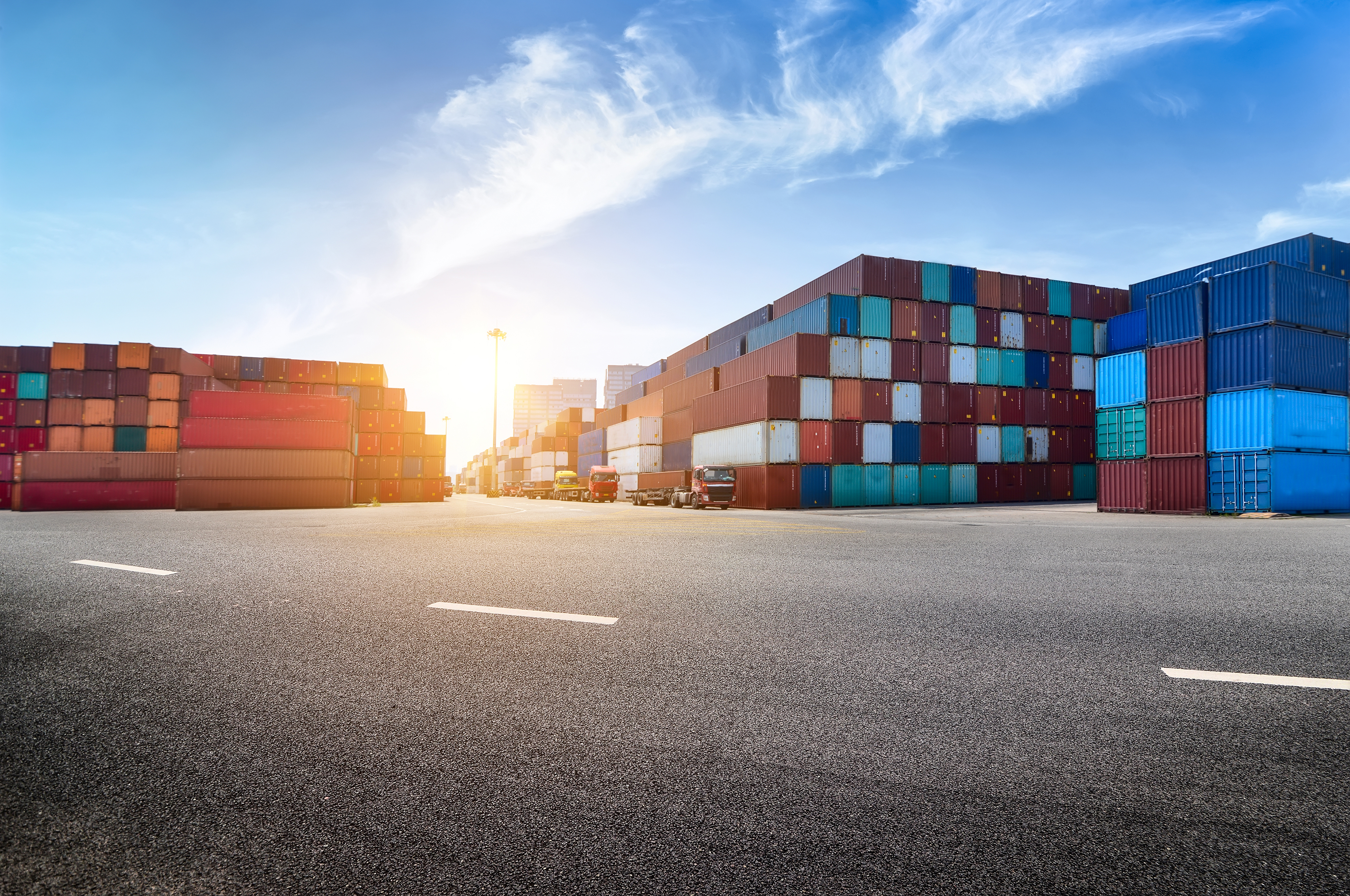 Industrial container yard